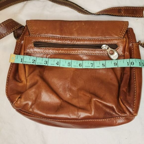 Engs Burg VTG 70s leather shoulder purse - Picture 13 of 15